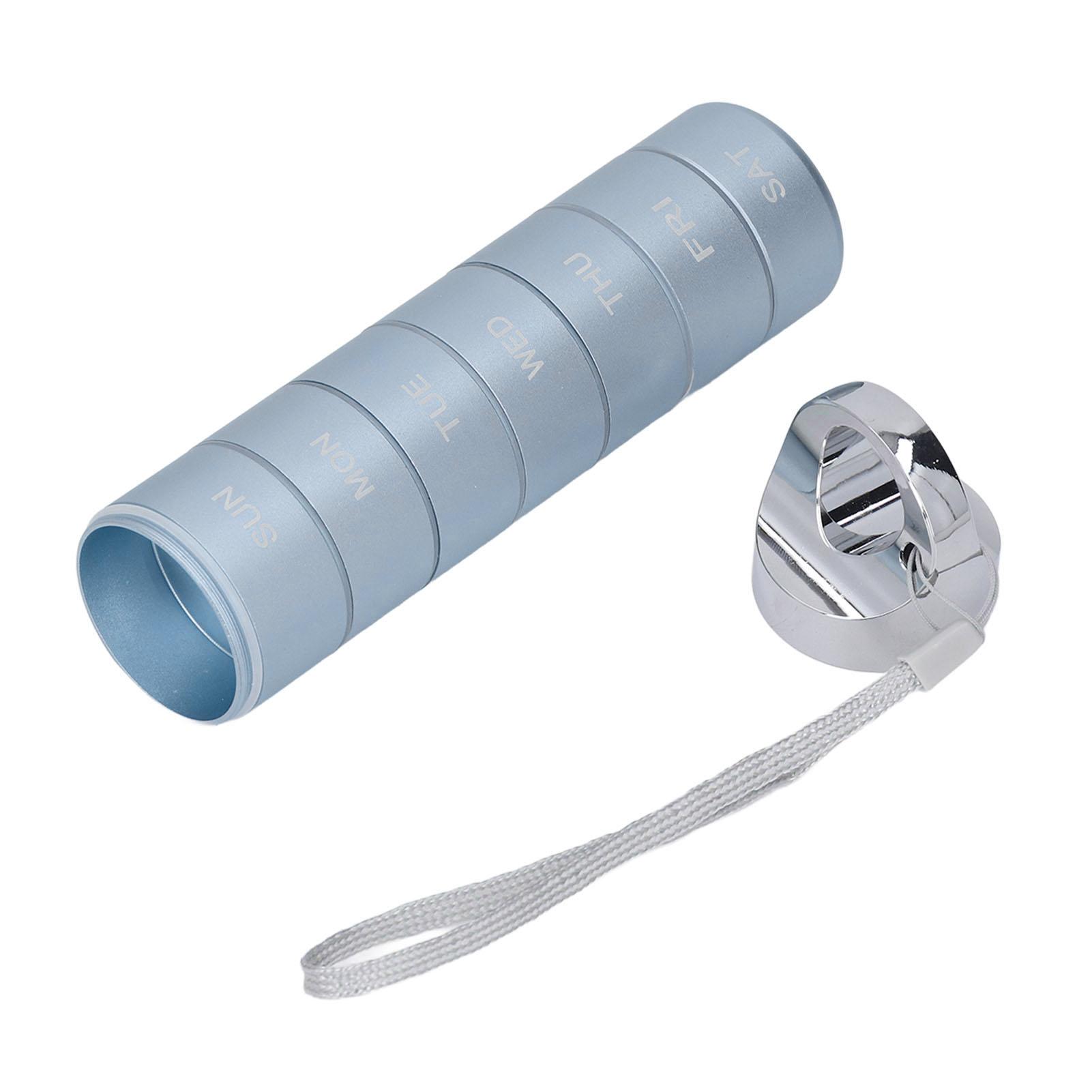 Еженедельный органайзер для лекарств из алюминиевого сплава, водонепроницаемый, дорожный, 7-дневный, портативный, металлический, ежедневный разноцветный
Еженедельный органайзер для лекарств из алюминиевого сплава, водонепроницаемый, дорожный, 7-дневный, портативный, металлический, ежедневный разноцветный