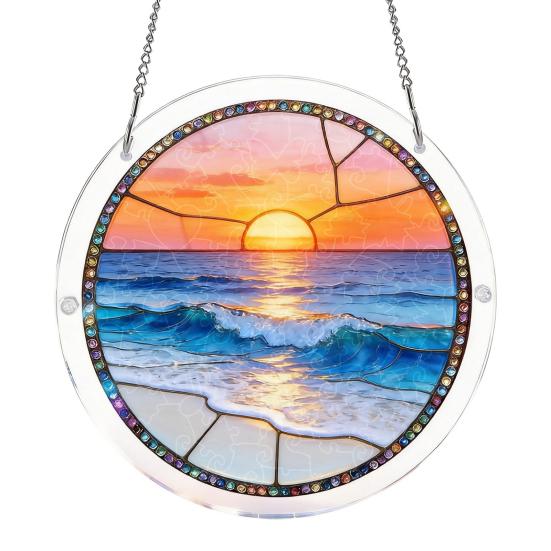 Sun Catcher Puzzle Acrylic Suncatcher Durable Clear Acrylic Colorful Patterns Window Decoration for Doors Garden E
Sun Catcher Puzzle Acrylic Suncatcher Durable Clear Acrylic Colorful Patterns Window Decoration for Doors Garden E