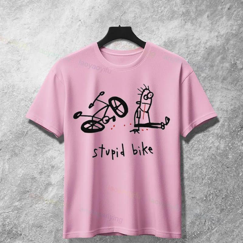 Stupid Bike Accident Graphic Print Pink Cotton Crew Neck TShirt Casual Short Sleeve S
Stupid Bike Accident Graphic Print Pink Cotton Crew Neck TShirt Casual Short Sleeve S