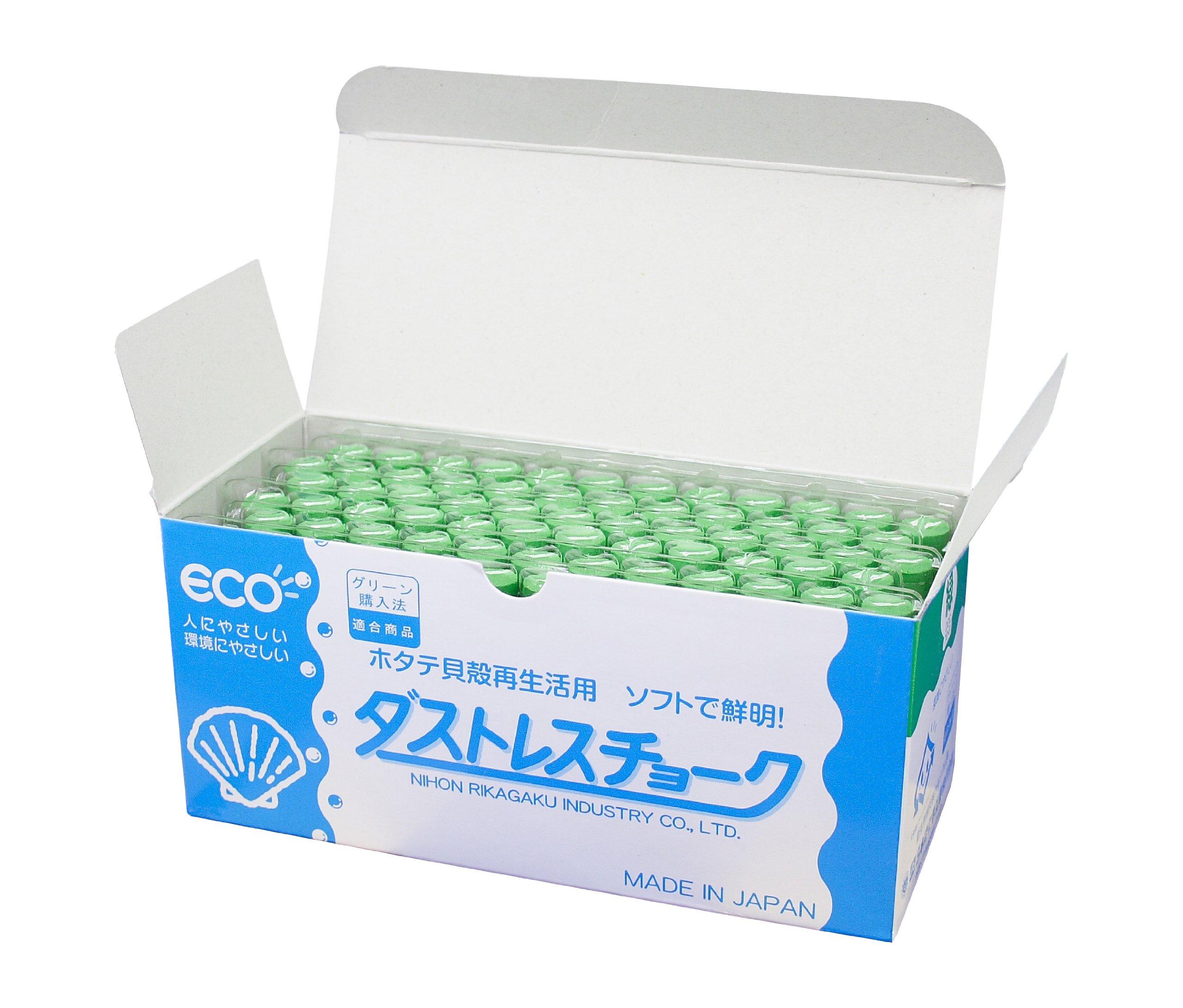 Nihon Chemical DCC-72-G Dustless Chalk Green, 72 P 
Nihon Chemical DCC-72-G Dustless Chalk Green, 72 P