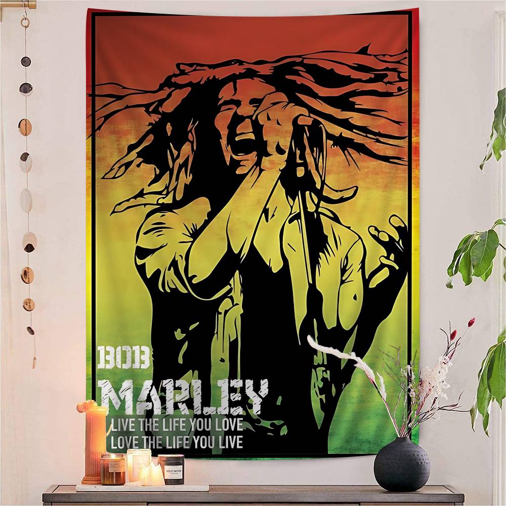 Rock Singer Bob Marley Printed Large Wall Tapestry Indian Buddha Wall Decoration Witchcraft Bohemian Hippie Decor Blanket 74x94cm(29x37in)
Rock Singer Bob Marley Printed Large Wall Tapestry Indian Buddha Wall Decoration Witchcraft Bohemian Hippie Decor Blanket 74x94cm(29x37in)