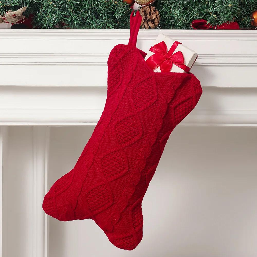 Christmas Knitted Bone Christmas Sock Cute and Creative Christmas Sock Christmas Tree Decorations Gift Bag Fashionable Versatile 23x40cm красный
Christmas Knitted Bone Christmas Sock Cute and Creative Christmas Sock Christmas Tree Decorations Gift Bag Fashionable Versatile 23x40cm красный