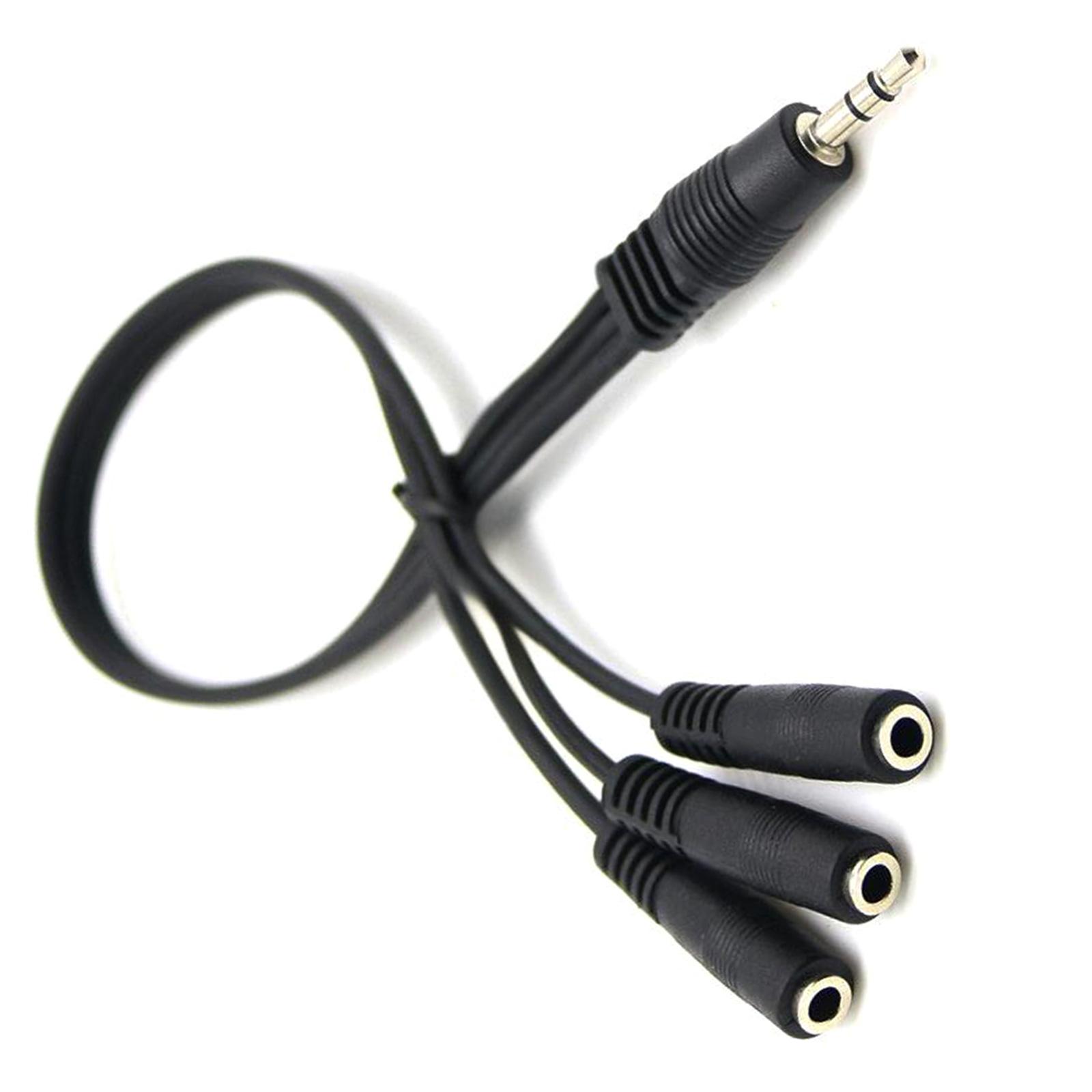 Professional 3.5mm Cable for Microphones and Phones Male to 3 Female Connectors Wire 3.5 Cord 30cm/11.81inch 1
Professional 3.5mm Cable for Microphones and Phones Male to 3 Female Connectors Wire 3.5 Cord 30cm/11.81inch 1