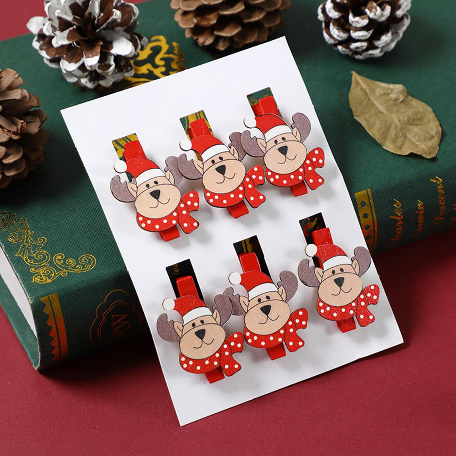 6 штук в упаковке Новые креативные рождественские деревянные мультяшные клипсы, праздничные украшения, принадлежности для вечеринок One Size
6 штук в упаковке Новые креативные рождественские деревянные мультяшные клипсы, праздничные украшения, принадлежности для вечеринок One Size