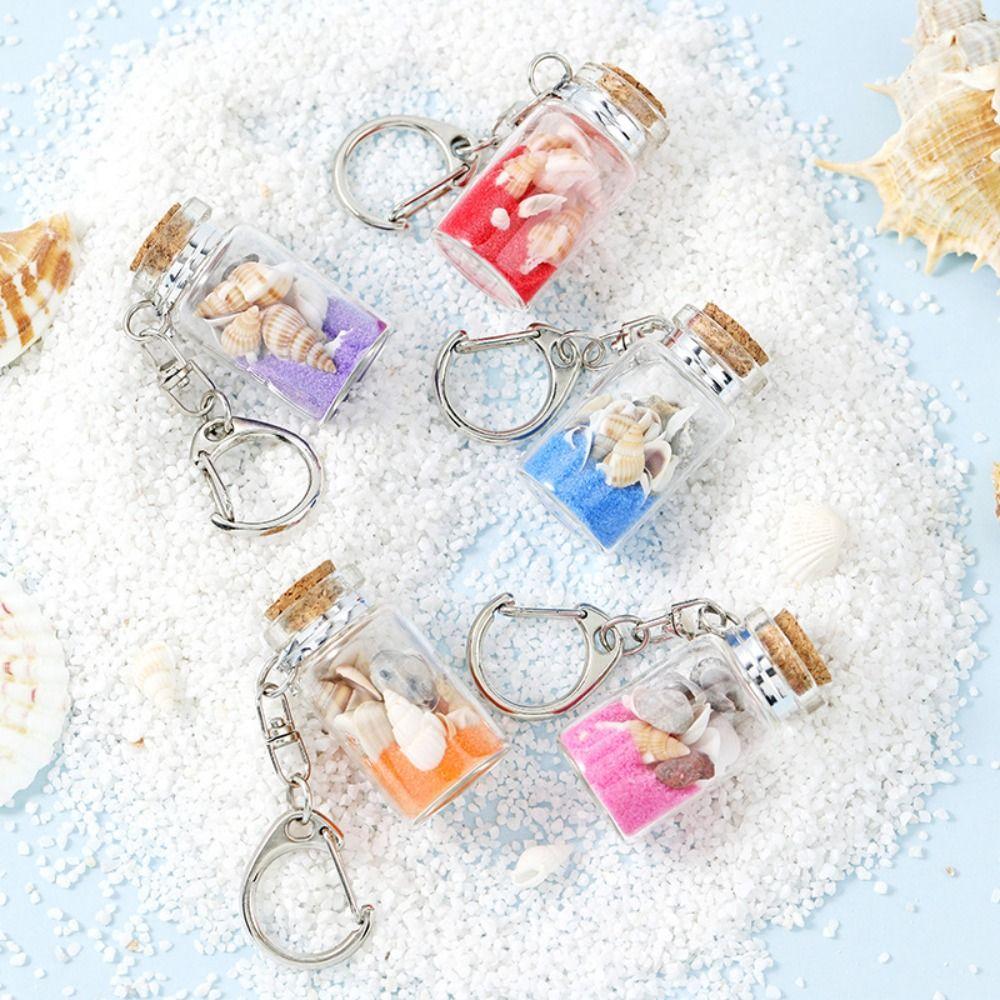 Conch Drifting Bottle Keychain Sea Sand Beach Style Keychain Drifting Bottle Keyring Girls Gifts random one
Conch Drifting Bottle Keychain Sea Sand Beach Style Keychain Drifting Bottle Keyring Girls Gifts random one