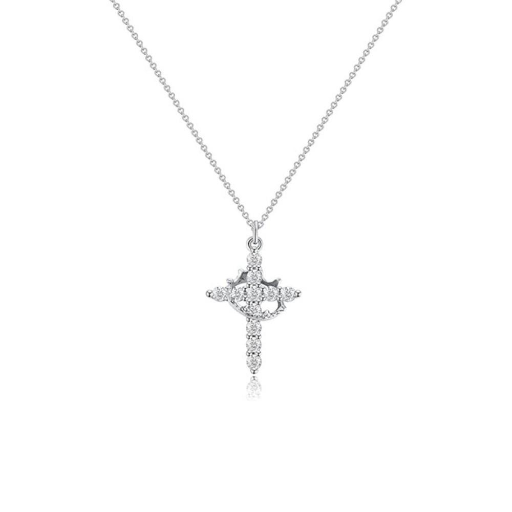 Rotatable Crown Rhinestone Cross Necklace Waterproof Minimalist Chain Prayer Gift Style D
Rotatable Crown Rhinestone Cross Necklace Waterproof Minimalist Chain Prayer Gift Style D