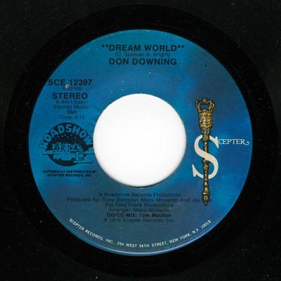 7inch Record DON DOWNING Dream World SCE12397 Scepter Records 1974 US SoulFunk Used
7inch Record DON DOWNING Dream World SCE12397 Scepter Records 1974 US SoulFunk Used
