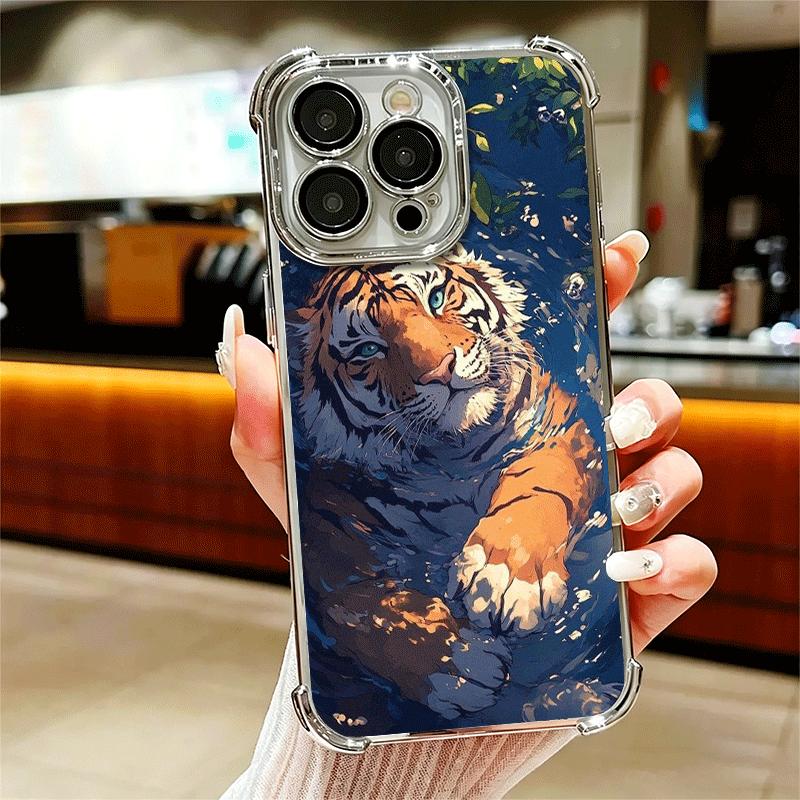 Superior Tiger Pattern Art Soft Phone Case For iPhone 15 16 17 Air 14 Pro Max 16E Plus 13 12 Mini Plating Anti-Fall Fundas iPhone 17
Superior Tiger Pattern Art Soft Phone Case For iPhone 15 16 17 Air 14 Pro Max 16E Plus 13 12 Mini Plating Anti-Fall Fundas iPhone 17