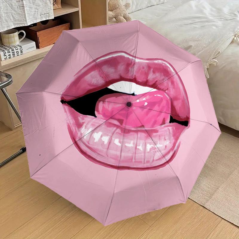 1pc Lips, Pink Automatic Folding Umbrella, Casual Outdoor Accessory, Birthday Festival Gift yy251126113
1pc Lips, Pink Automatic Folding Umbrella, Casual Outdoor Accessory, Birthday Festival Gift yy251126113