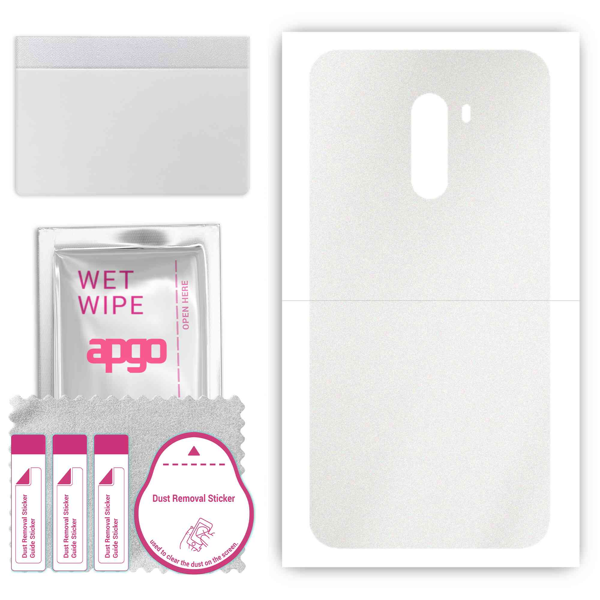 apgo Захисна наклейка для задньої панелі, сумісна з Xiaomi Pocophone F1, Wrap Film, Foil, Vinyl - Pattern Matte Transparent
apgo Захисна наклейка для задньої панелі, сумісна з Xiaomi Pocophone F1, Wrap Film, Foil, Vinyl - Pattern Matte Transparent
