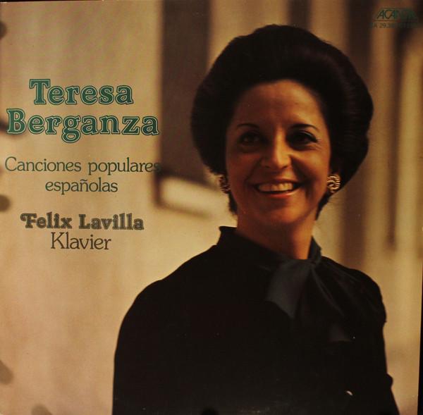 LP Record TERESA BERGANZA KLAVIER FELIX LAV Canciones Populares Espaolas EA29393 ACANTA Germany Classical Used
LP Record TERESA BERGANZA KLAVIER FELIX LAV Canciones Populares Espaolas EA29393 ACANTA Germany Classical Used