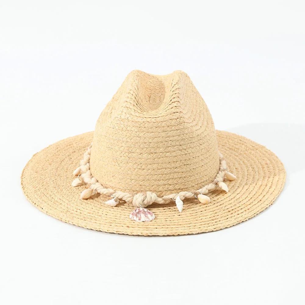 Summer new handmade Lafite straw hat women s fashionable shell design Panama hat outdoor vacation beach decoration sun hat 56-58cm бежевий
Summer new handmade Lafite straw hat women s fashionable shell design Panama hat outdoor vacation beach decoration sun hat 56-58cm бежевий