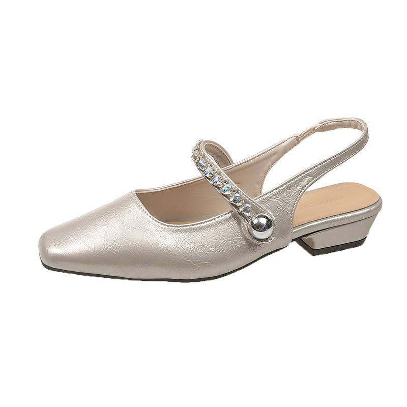 French Xiaoxiangfeng thick-heeled sandals for women 2025 summer new silver Mary square head rhinestone bag head sandals for women 40 шампанського
French Xiaoxiangfeng thick-heeled sandals for women 2025 summer new silver Mary square head rhinestone bag head sandals for women 40 шампанського