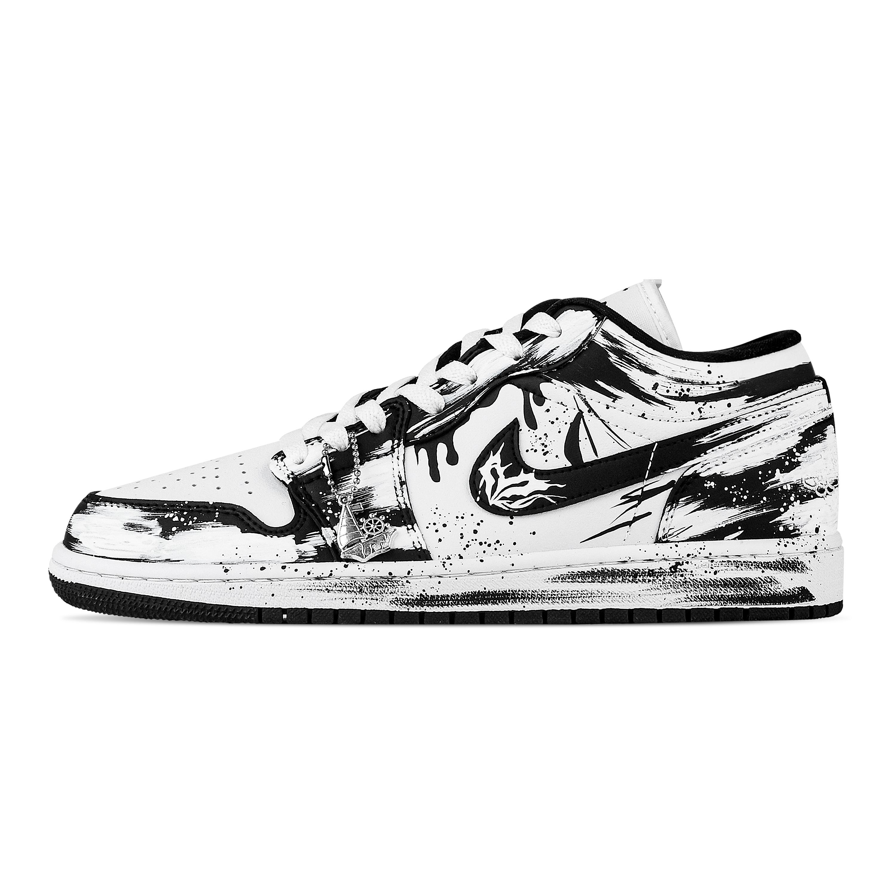 Jordan Air Jordan 1 Black Sail Sets Sail Abrasion Resistant Low top Vintage Basketball Shoes Unisex Black White DC0774-101(Team773-) 37.5
Jordan Air Jordan 1 Black Sail Sets Sail Abrasion Resistant Low top Vintage Basketball Shoes Unisex Black White DC0774-101(Team773-) 37.5