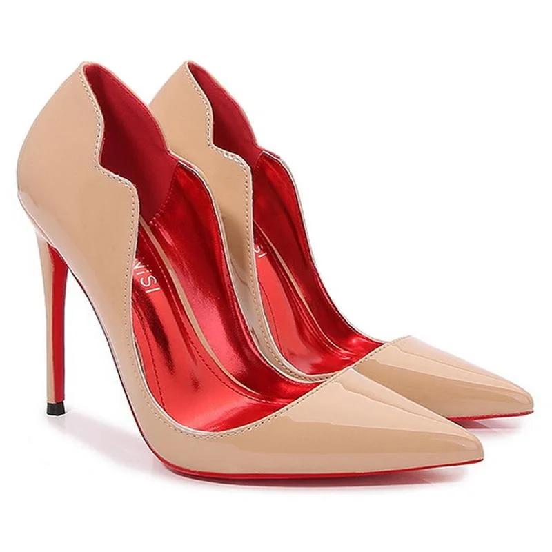 12cm Heels Women Pumps Patent Leather High Thin Heel Shoes Pointed Toe V-mouth Single Shoes for Nightclub Party Wedding Banquet 35 абрикосовый
12cm Heels Women Pumps Patent Leather High Thin Heel Shoes Pointed Toe V-mouth Single Shoes for Nightclub Party Wedding Banquet 35 абрикосовый