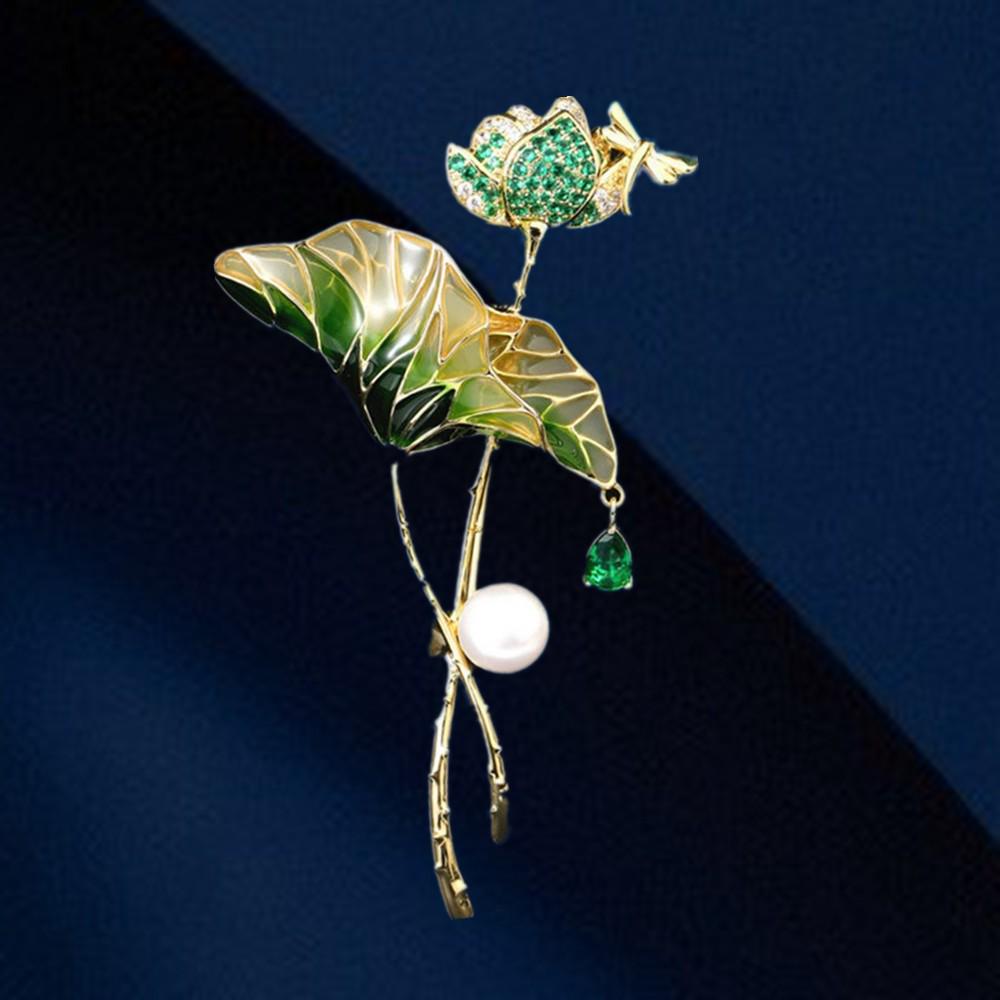 Роскошная эмалевая брошь «Лист лотоса» - Модный универсальный аксессуар-булавка
Роскошная эмалевая брошь «Лист лотоса» - Модный универсальный аксессуар-булавка