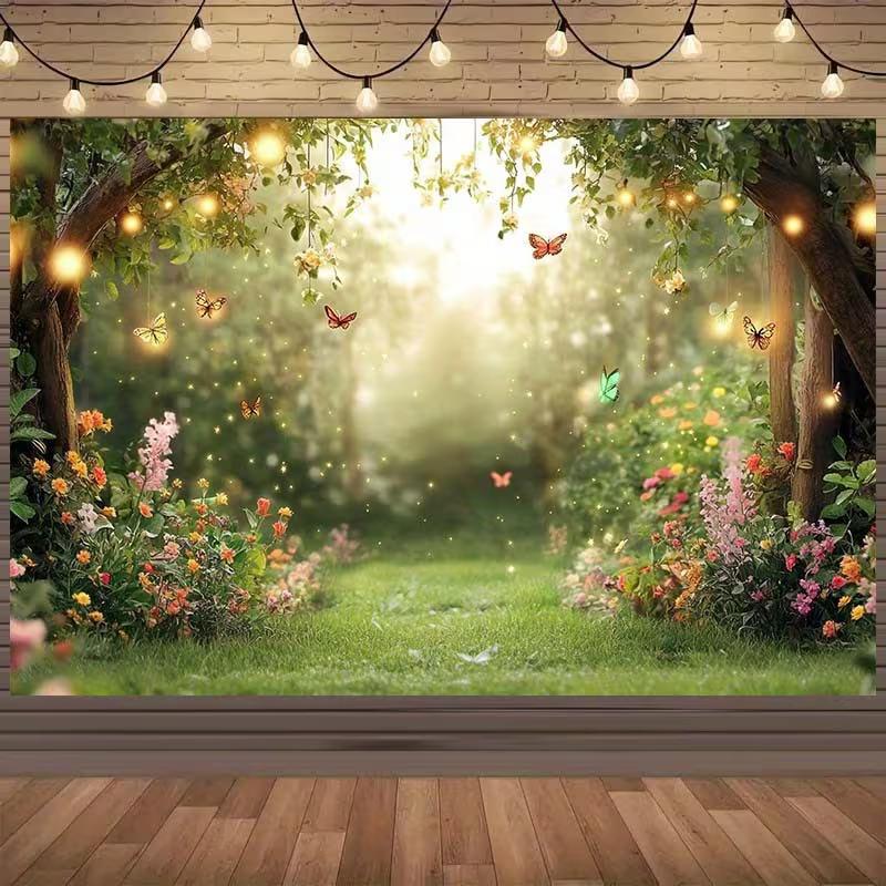 2D Magical Forest Butterfly Backdrop Whimsical Nature Photo Booth Prop 47.2x31.5inch/120*80cm
2D Magical Forest Butterfly Backdrop Whimsical Nature Photo Booth Prop 47.2x31.5inch/120*80cm