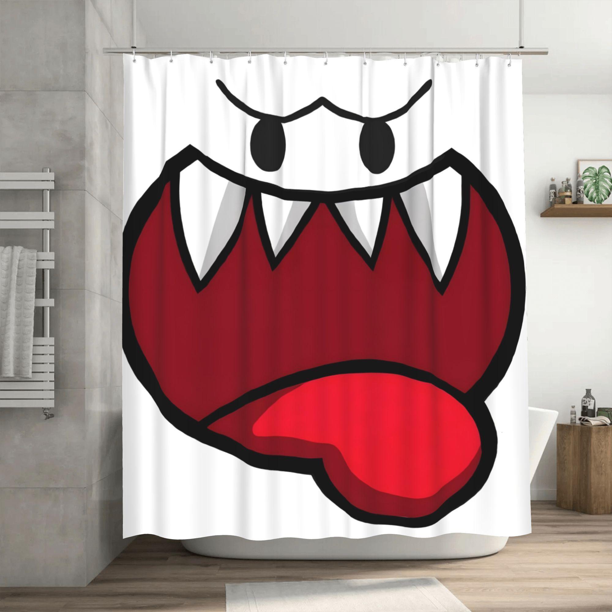 Shhh, Detachable Polyester Shower Curtain with Bold Red & Black Character Design - Machine Washable Bathroom Decor for Fashion 90x180cm
Shhh, Detachable Polyester Shower Curtain with Bold Red & Black Character Design - Machine Washable Bathroom Decor for Fashion 90x180cm