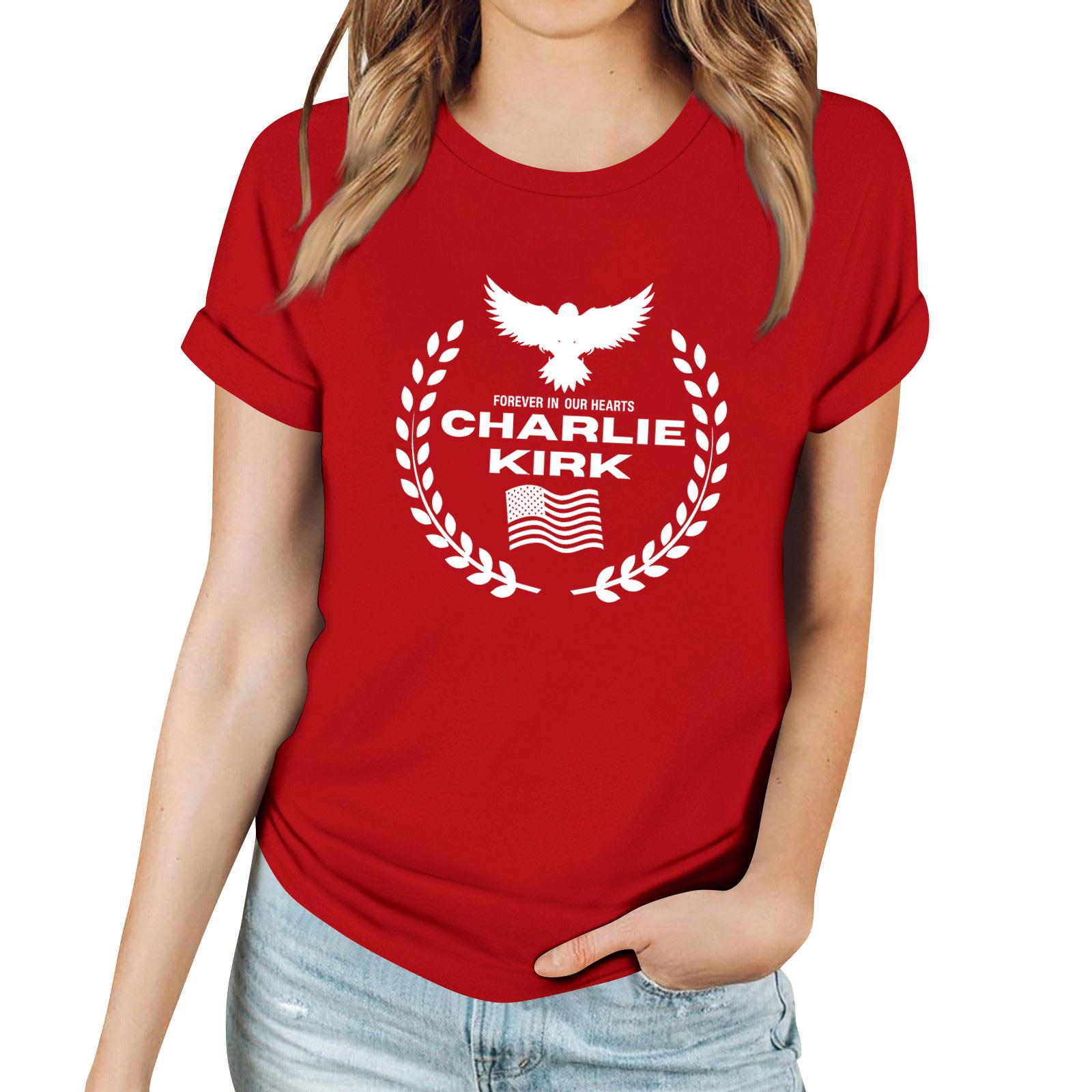 Женская повседневная футболка с принтом, пуловер с круглым вырезом, топ с короткими рукавами M красный
Женская повседневная футболка с принтом, пуловер с круглым вырезом, топ с короткими рукавами M красный