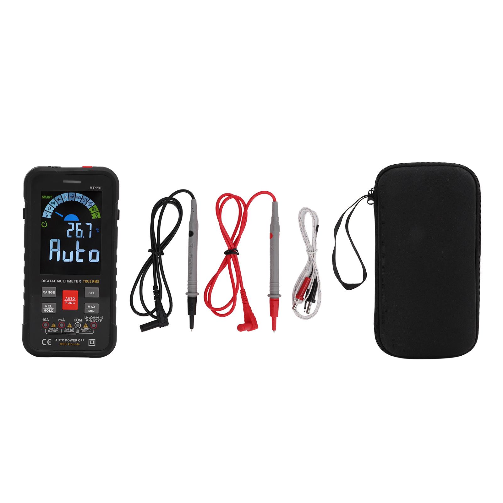 LCD Large Screen Digital Multimeter Smart Multimeter 9999 Counts Automatic Identification AC DC
LCD Large Screen Digital Multimeter Smart Multimeter 9999 Counts Automatic Identification AC DC