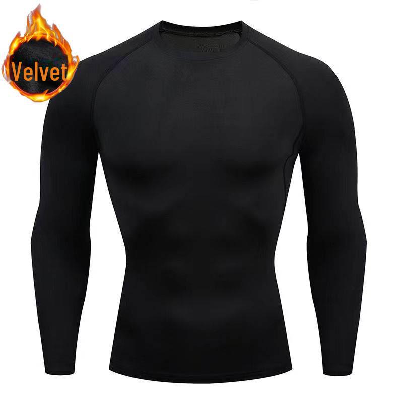 Мужские баскетбольные тренировочные леггинсы с высоким воротником — длинный рукав, плюс бархат, теплые, высокоэластичные, быстросохнущие. Small
Мужские баскетбольные тренировочные леггинсы с высоким воротником — длинный рукав, плюс бархат, теплые, высокоэластичные, быстросохнущие. Small