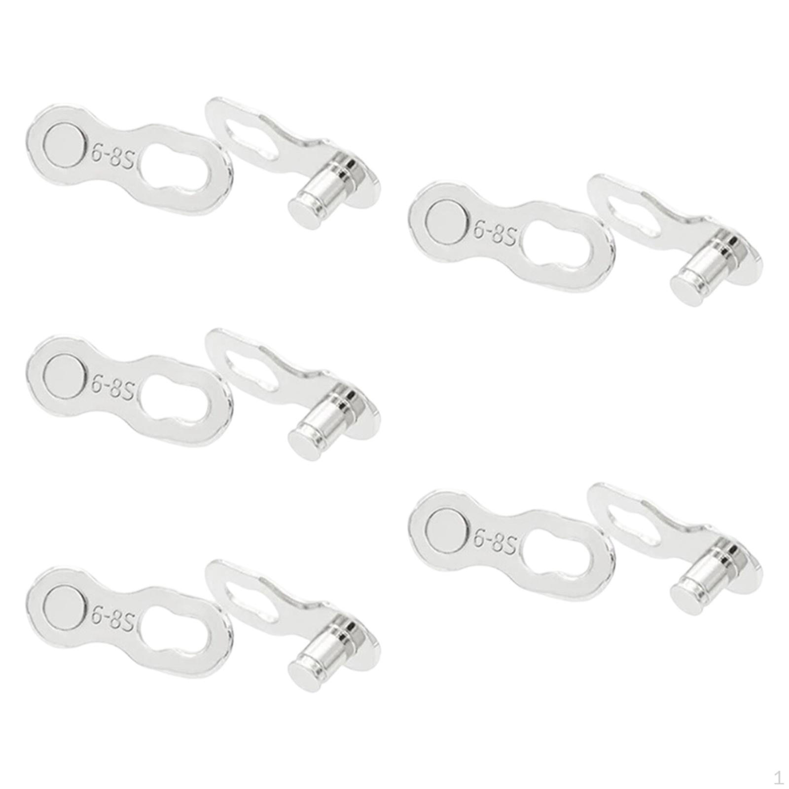 5 Pair Bike Chain Link Connector Spare Parts Accessories Reusable Quick 6 7 8 Speed
5 Pair Bike Chain Link Connector Spare Parts Accessories Reusable Quick 6 7 8 Speed