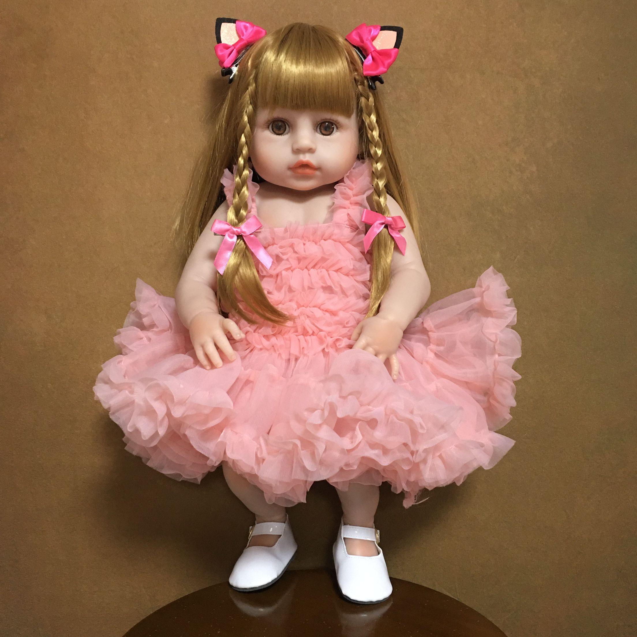 KEIUMI Золотые волосы Reborn Baby Doll Toys Реалистичная принцесса 19 дюймов Boneca Newborn Bebe Reborn Силиконовый винил для всего тела Дети День рождения Рождественские подарки
KEIUMI Золотые волосы Reborn Baby Doll Toys Реалистичная принцесса 19 дюймов Boneca Newborn Bebe Reborn Силиконовый винил для всего тела Дети День рождения Рождественские подарки