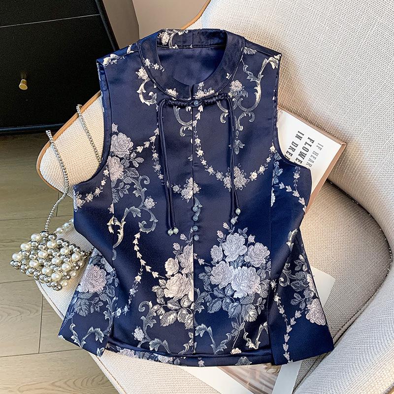 2025 Ethnic Retro Jacquard Embroidery Women s Vest with Stand-Up Collar and Frog Buttons XXL
2025 Ethnic Retro Jacquard Embroidery Women s Vest with Stand-Up Collar and Frog Buttons XXL