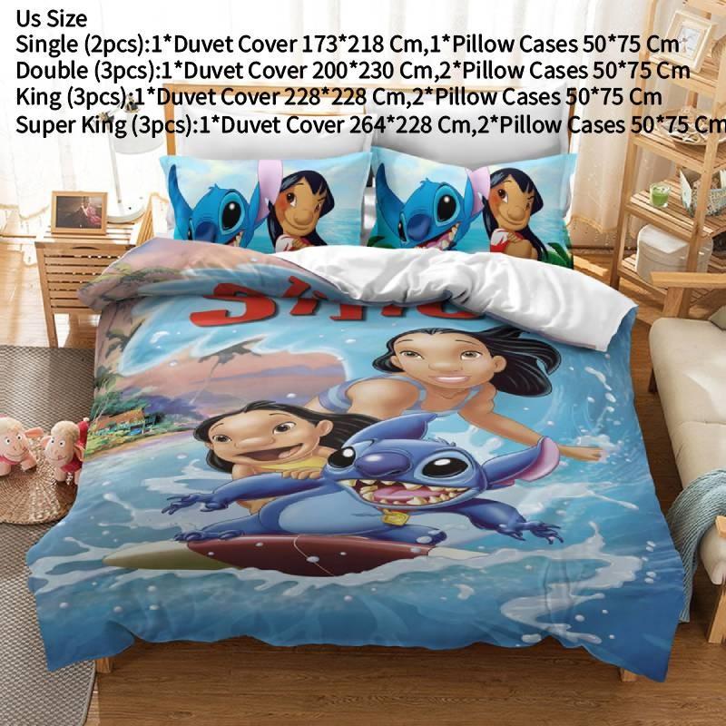 Lilo Pelekai Stitch Cartoon Bedding Set For Kids Room Decor Style A ,Single 173x218 CM
Lilo Pelekai Stitch Cartoon Bedding Set For Kids Room Decor Style A ,Single 173x218 CM