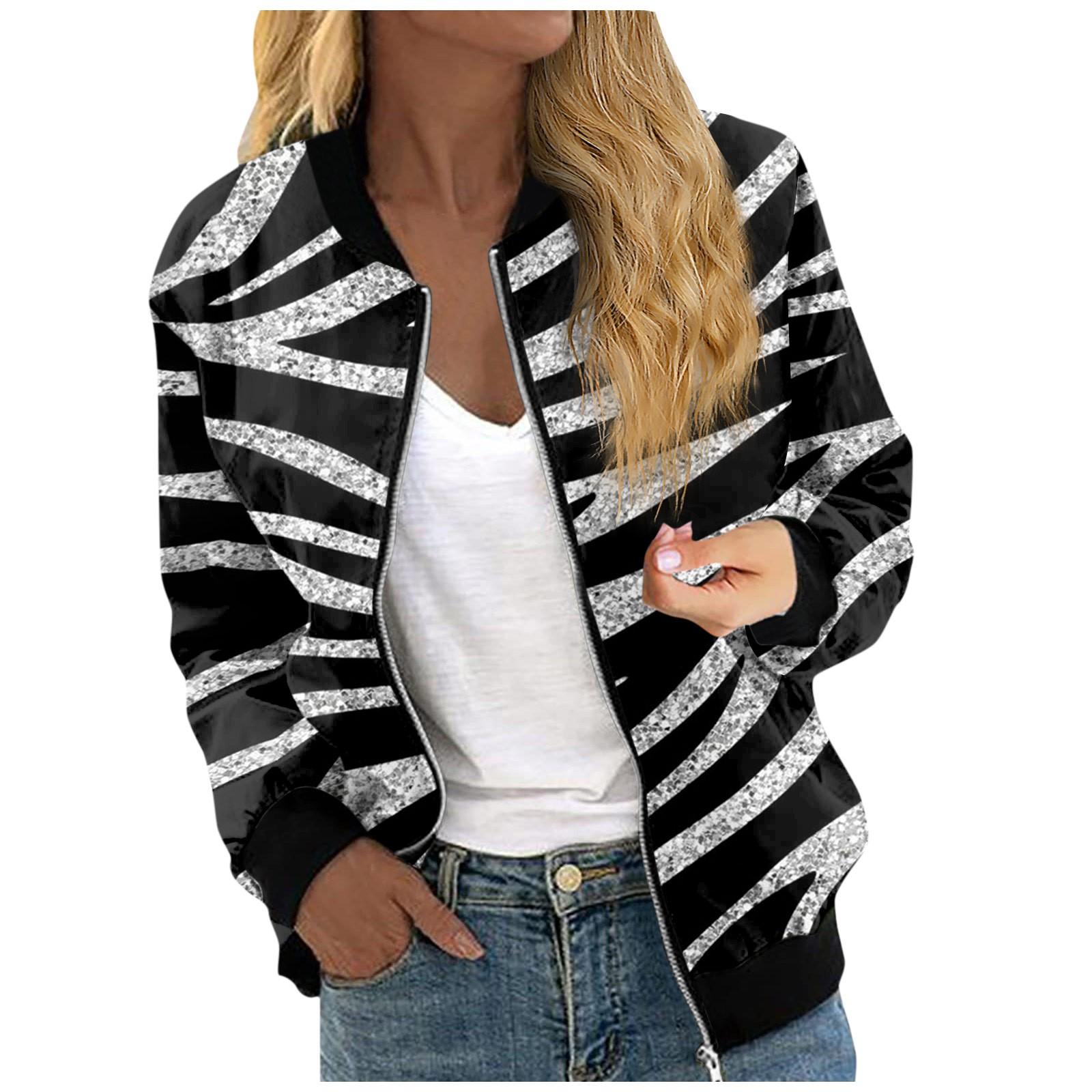 Куртки для женщин, легкие укороченные куртки с длинным рукавом на молнии, модная верхняя одежда с принтом, повседневные стеганые куртки с карманами XXL
Куртки для женщин, легкие укороченные куртки с длинным рукавом на молнии, модная верхняя одежда с принтом, повседневные стеганые куртки с карманами XXL