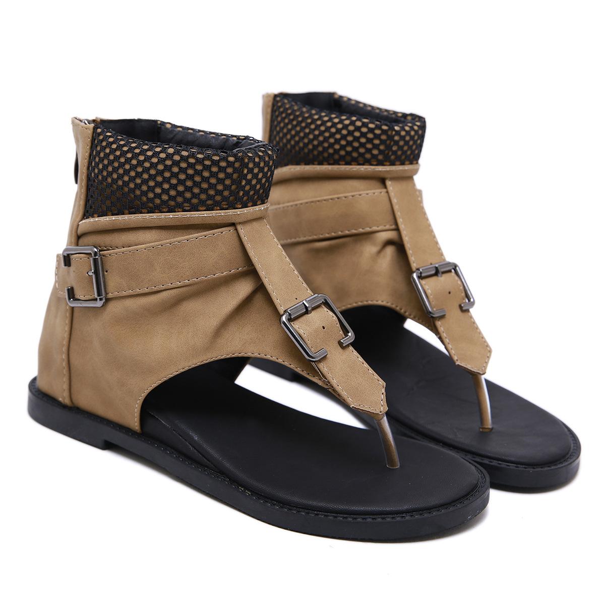 Римские сандалии женские с ремешком и пряжкой, высокие, с закрытым носком, удобные, на толстой подошве, на танкетке, сандалии «елочка» 40 светло-коричневого
Римские сандалии женские с ремешком и пряжкой, высокие, с закрытым носком, удобные, на толстой подошве, на танкетке, сандалии «елочка» 40 светло-коричневого