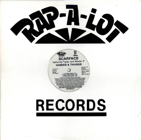 12inch Record SCARFACE TUPAC MASTER P Homies Thuggs SPRO12797 RAPALOT RECO 1998 US Rap HipHopRB Used
12inch Record SCARFACE TUPAC MASTER P Homies Thuggs SPRO12797 RAPALOT RECO 1998 US Rap HipHopRB Used