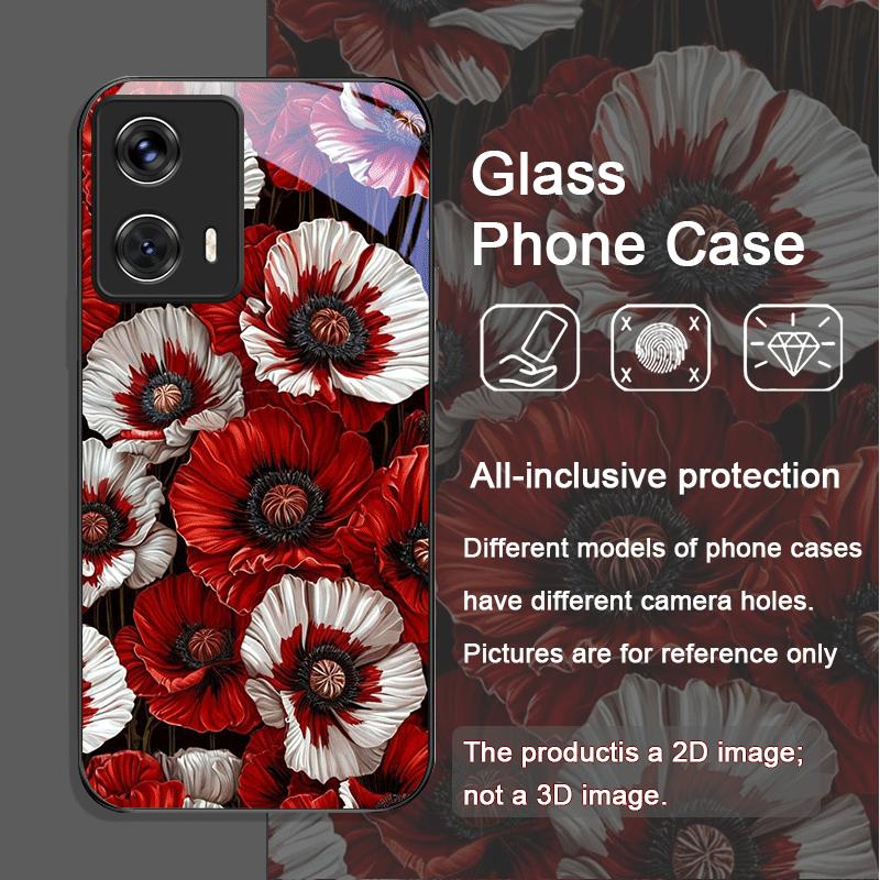 Retro Poppy Flower Bloom Hot Red Printed Tempered Glass Phone Case for Motorola Moto Edge 50 Fusion 40 Neo 30 Pro G85 G84 Cover Motorola Edge 30 Pro
Retro Poppy Flower Bloom Hot Red Printed Tempered Glass Phone Case for Motorola Moto Edge 50 Fusion 40 Neo 30 Pro G85 G84 Cover Motorola Edge 30 Pro