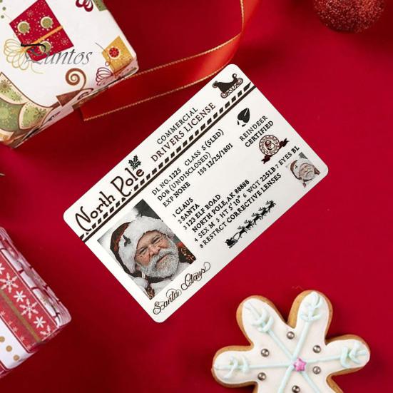 Christmas Santa Driver License Funny Realistic Rectangle Reusable Santa Claus Losing Sleigh Flight License Card Toy Xmas Party Kids Gifts
Christmas Santa Driver License Funny Realistic Rectangle Reusable Santa Claus Losing Sleigh Flight License Card Toy Xmas Party Kids Gifts