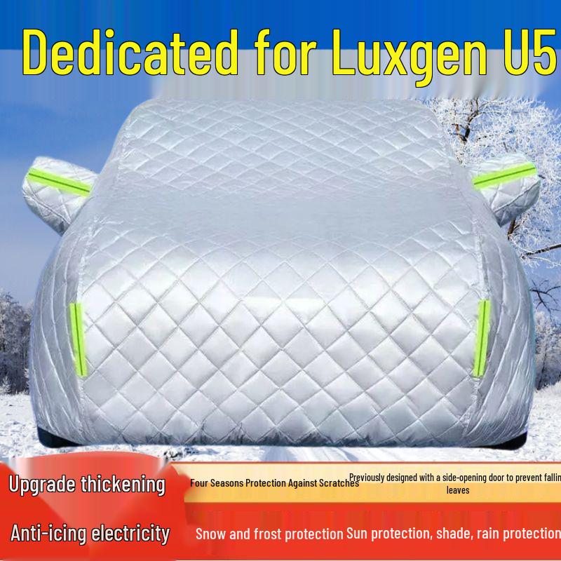 Luxgen U5 SUV Car Cover: Sun, Rain, Snow, Frost, Ice & Hail Protection with Heat Insulation Thickened Hail Protection, All Seasons
Luxgen U5 SUV Car Cover: Sun, Rain, Snow, Frost, Ice & Hail Protection with Heat Insulation Thickened Hail Protection, All Seasons