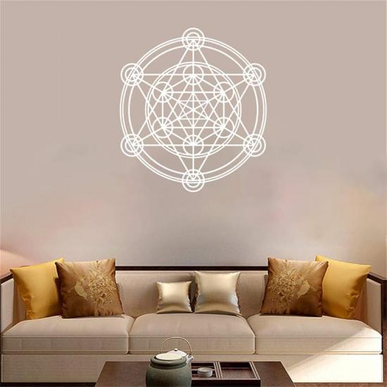 Wall Sticker Black Metatron s Cube Alchemy Geometric Sacred Geometry Wall Decal Removable PVC Decoration for Home Bedroom Living Room Decor білий
Wall Sticker Black Metatron s Cube Alchemy Geometric Sacred Geometry Wall Decal Removable PVC Decoration for Home Bedroom Living Room Decor білий