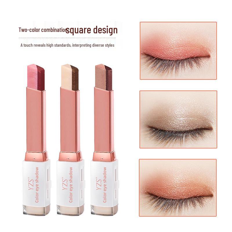 YZS Velvet Gradient Two-Color Eyeshadow Stick - Lazy Eyeshadow, Natural Color, Smudge-Resistant YY03 3.8g
YZS Velvet Gradient Two-Color Eyeshadow Stick - Lazy Eyeshadow, Natural Color, Smudge-Resistant YY03 3.8g