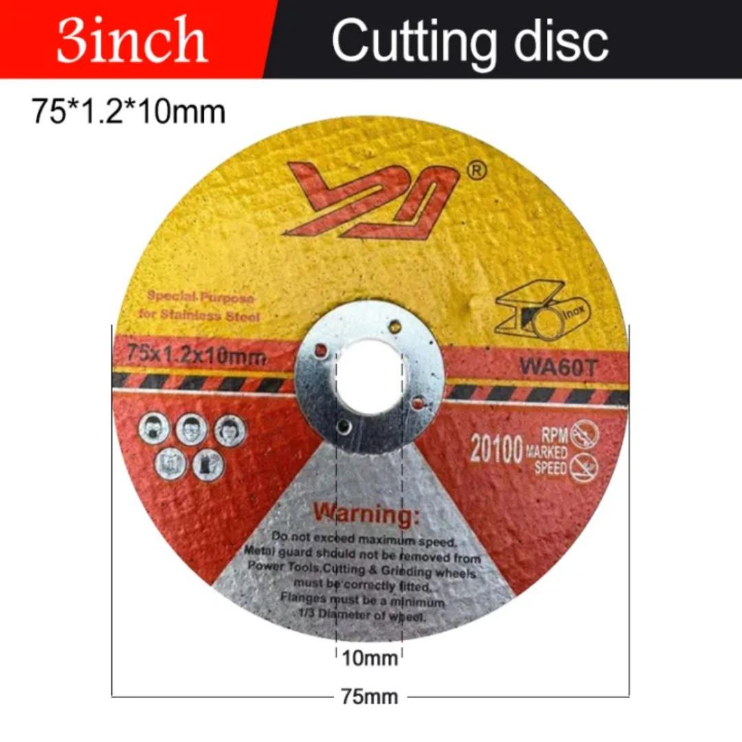 Sharp 3-inch Angle Grinder Saw Blade 75mmx1.2x10 Ultra-thin Frosted Disc for Ceramic Tile Wood Metal Cutting Grinding Wheel Cut 5pcs
Sharp 3-inch Angle Grinder Saw Blade 75mmx1.2x10 Ultra-thin Frosted Disc for Ceramic Tile Wood Metal Cutting Grinding Wheel Cut 5pcs