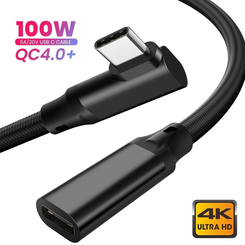 Mobile Phone Elbow Male to Female Type-C Extension Cable 10Gbps PD 100W USB 3.1 Gen 2 2m
Mobile Phone Elbow Male to Female Type-C Extension Cable 10Gbps PD 100W USB 3.1 Gen 2 2m