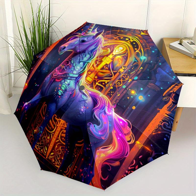 Unicorn Fantasy Theme 8 Bone Hand Automatic Folding Fashion umbrella, Compact and Portable Design, A Perfect Gift for Birthday, Christmas or
Unicorn Fantasy Theme 8 Bone Hand Automatic Folding Fashion umbrella, Compact and Portable Design, A Perfect Gift for Birthday, Christmas or