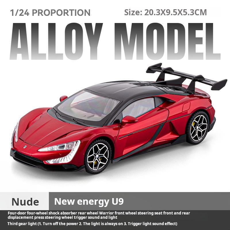 1/24 Scale New Energy Yuangwang U9 Alloy Diecast Classic Car Model Sound Light Pull Back Kid Gift Collect Ornament Recommended красный
1/24 Scale New Energy Yuangwang U9 Alloy Diecast Classic Car Model Sound Light Pull Back Kid Gift Collect Ornament Recommended красный