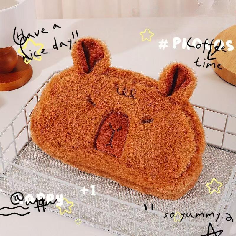 1pc Large Plush Capybara Pencil Case-Spacious Stationery Organizer with Makeup Brush Holder,Coin Purse & Office Supplies Storage
1pc Large Plush Capybara Pencil Case-Spacious Stationery Organizer with Makeup Brush Holder,Coin Purse & Office Supplies Storage