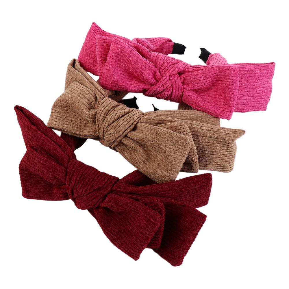 Corduroy Bowtie Headband Large Wash Face Hairband Temperament Bowtie Hair Hoop Adult чорний
Corduroy Bowtie Headband Large Wash Face Hairband Temperament Bowtie Hair Hoop Adult чорний