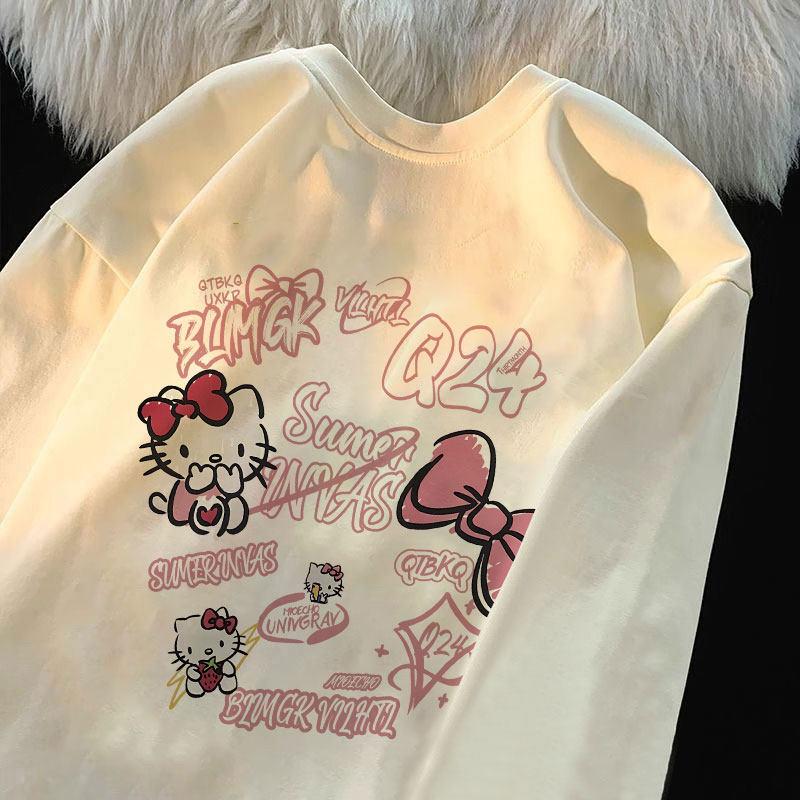 Hello Kitty Cat Cartoon Cotton Shortsleeved Tshirt for Unisex and Women New Style for Spring and Summer Season S
Hello Kitty Cat Cartoon Cotton Shortsleeved Tshirt for Unisex and Women New Style for Spring and Summer Season S