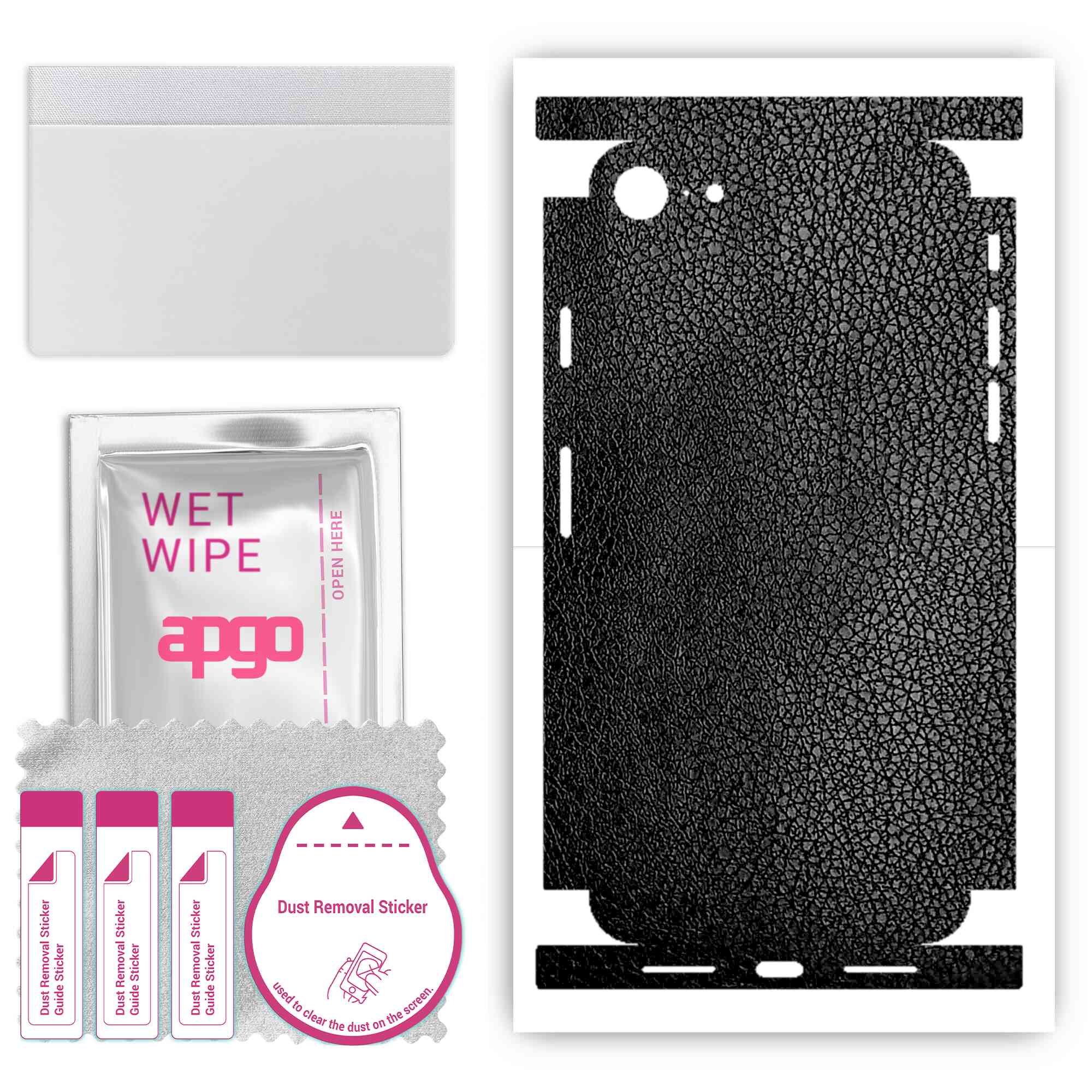 apgo Protective Skin Sticker for the back+sides compatible with Apple iPhone SE 2022, Full Wrap Film, Foil, Vinyl - Pattern Black Leather
apgo Protective Skin Sticker for the back+sides compatible with Apple iPhone SE 2022, Full Wrap Film, Foil, Vinyl - Pattern Black Leather