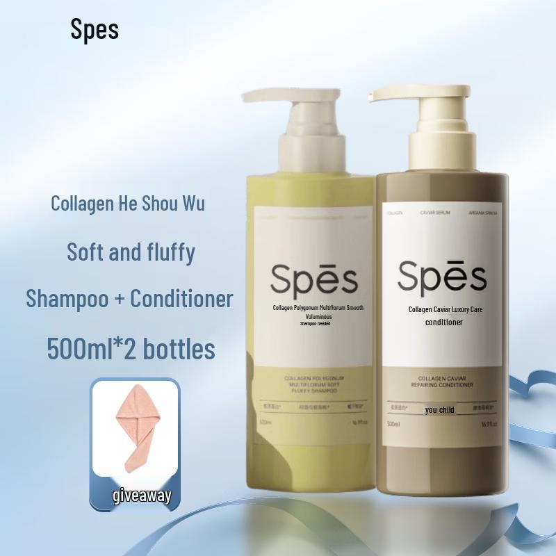 Spes Collagen Volumizing Shampoo & Conditioner Set with Hair Cap
Spes Collagen Volumizing Shampoo & Conditioner Set with Hair Cap