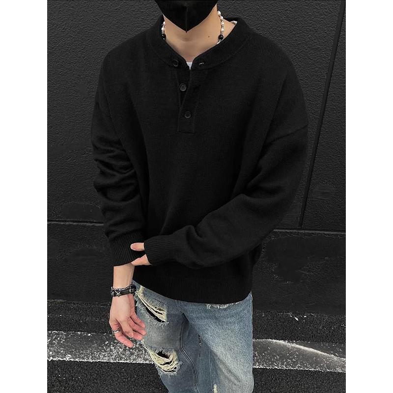 Men s Gray Henley Collar Sweater: High-End Winter Knitwear, Clean Fit, Lazy Style L чорний
Men s Gray Henley Collar Sweater: High-End Winter Knitwear, Clean Fit, Lazy Style L чорний