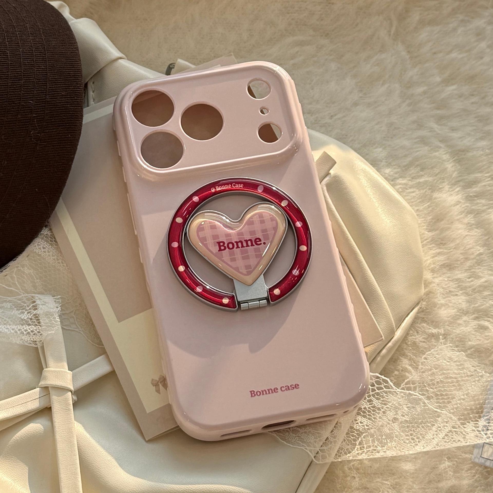 Colorblock Heart Magnetic Stand Case for iPhone 17, 16 Pro Max, 15, and 13 - Drop-proof Compatibility 15
Colorblock Heart Magnetic Stand Case for iPhone 17, 16 Pro Max, 15, and 13 - Drop-proof Compatibility 15