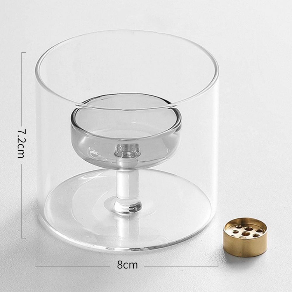 Minimalist Glass Candle Holder Dual-Use Aromatherapy Decor Modern Home Aromatherapy Fragrance Tools Stick Incense Tealight Gifts сірий
Minimalist Glass Candle Holder Dual-Use Aromatherapy Decor Modern Home Aromatherapy Fragrance Tools Stick Incense Tealight Gifts сірий