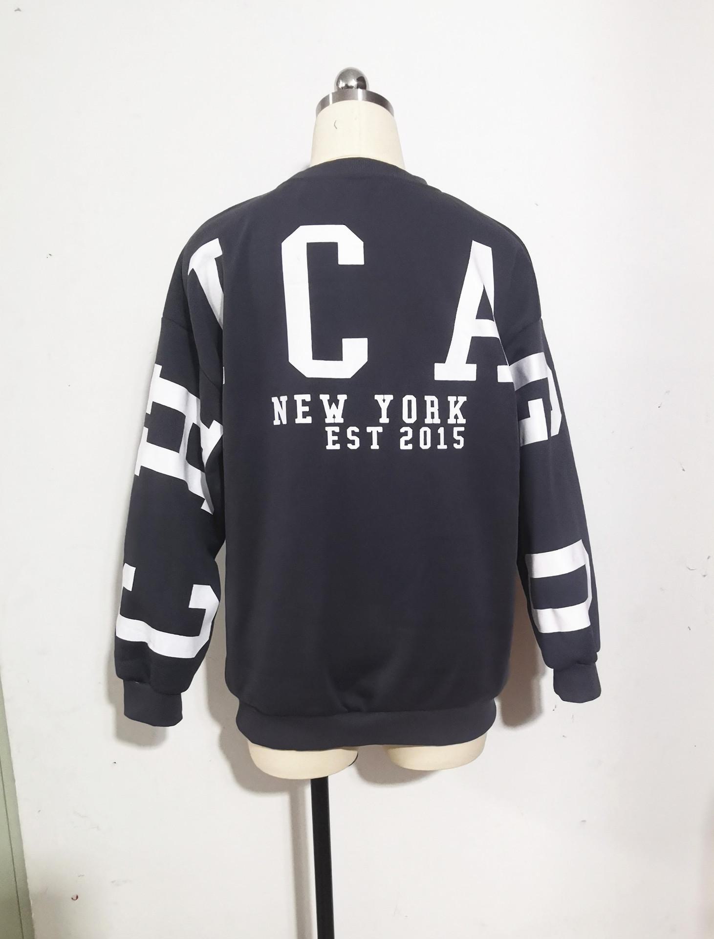 2023 Женская повседневная толстая универсальная свободная толстовка с круглым вырезом и буквенным принтом S серый
2023 Женская повседневная толстая универсальная свободная толстовка с круглым вырезом и буквенным принтом S серый